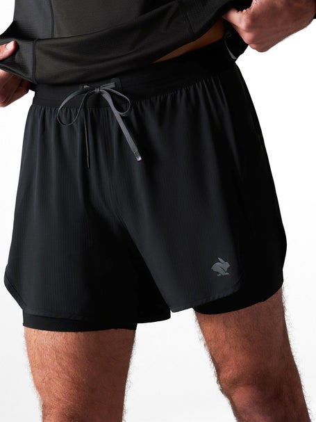 rabbit Mens Pacer Hyrid Short 5 Black