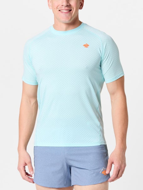 rabbit Mens EZ Tee Perf Ice Short Sleeve Blue Glow