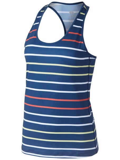 rabbit Womens Bunny Hop Tank Dress Blues Stripes