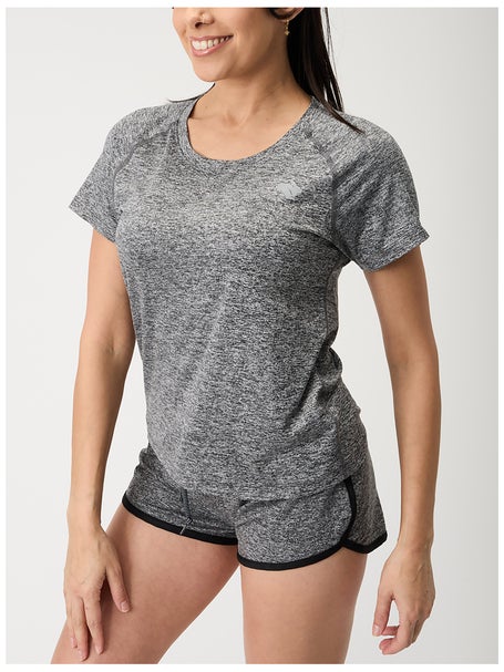 rabbit Womens EZ Tee Cropped Charcoal