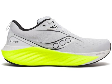 Saucony Triumph 22\Mens Shoes\White/Citron