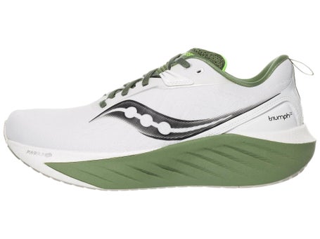 Saucony Triumph 22\Mens Shoes\White/Olivine