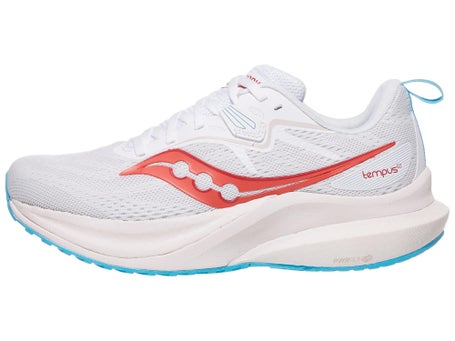 Saucony Tempus 2\Womens Shoes\White/Cayenne