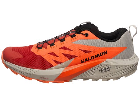 Salomon Sense Ride 5 Men's Shoes Rock/Orange/Fiery Red | Running Warehouse