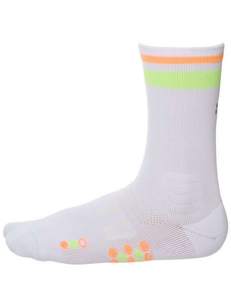 SHYU Racing Half Crew Socks White/Lime/Mango