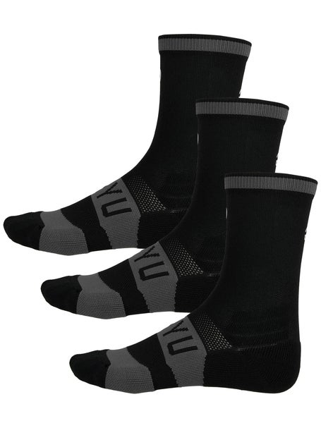 SHYU Training Half Crew Socks 3-Pack Black