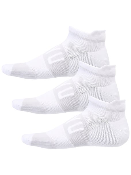 SHYU Training No-Show Socks 3-Pack White