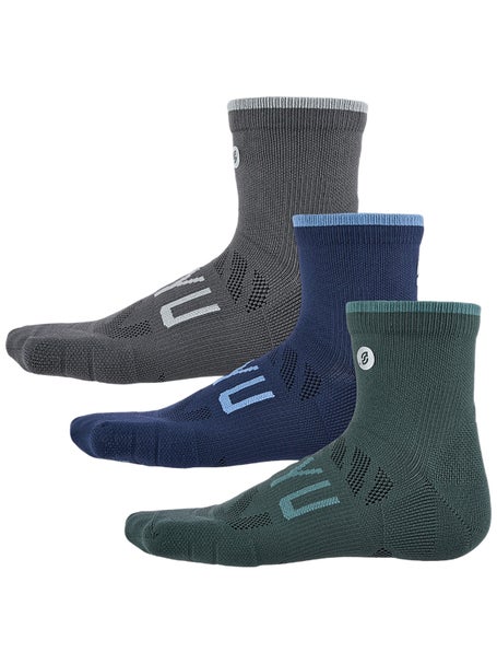 SHYU Training Quarter Socks 2.0 3-Pack Slate