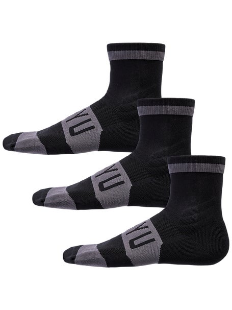 SHYU Training Quarter Socks 3-Pack Black