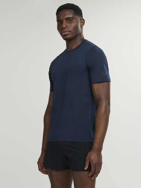 Saucony Mens Stopwatch Short Sleeve Navy