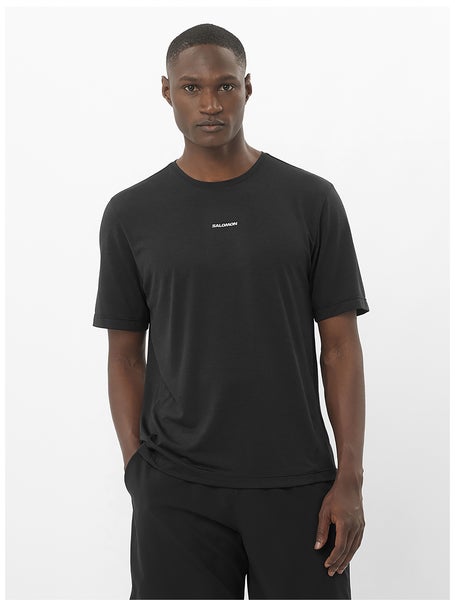 Salomon Mens SHKout Short Sleeve Tee Deep Black