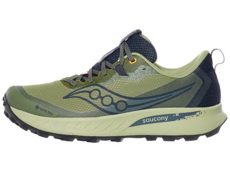 Saucony Peregrine 15 GTX\Mens Shoes\Hemlock/Navy