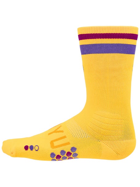 SHYU Racing Crew Socks Amber/Eggplant Claret