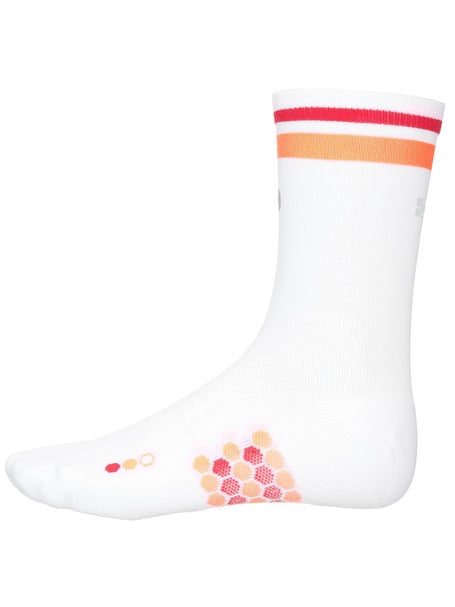 SHYU Racing Crew Socks White/Tangerine/Red