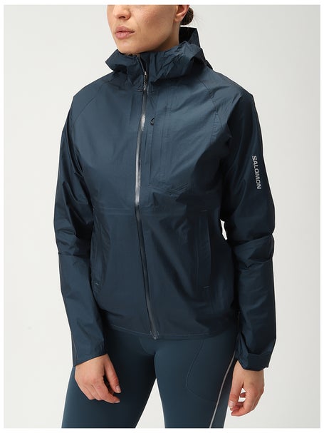 Salomon Womens Bonatti Waterproof Jacket Midnight Navy