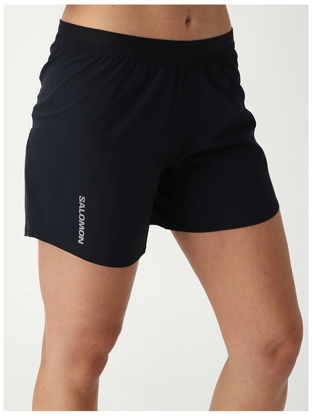 Salomon Womens Cross 5 Short Deep Black