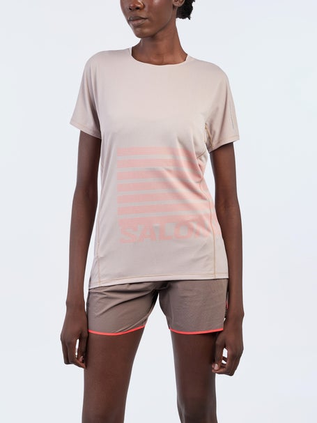 Salomon Womens Sense Aero Short Sleeve Tee GFX Ethera