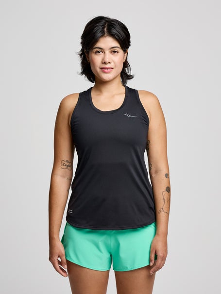 Saucony Womens Stopwatch Singlet Black