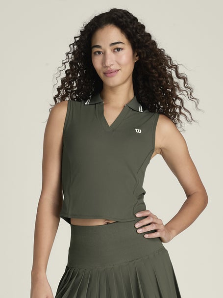 Wilson Womens Sleeveless Polo - Grape Leaf