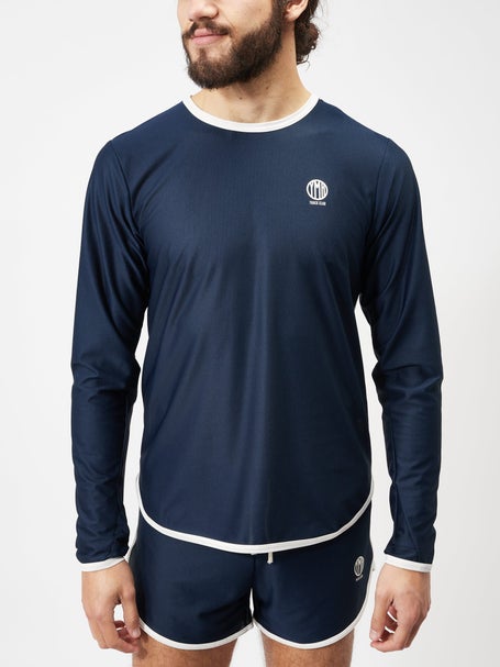 YMR Track Club Mens Soder Malarstrand Long Sleeve Navy