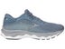 Blue Mizuno running shoe toe box