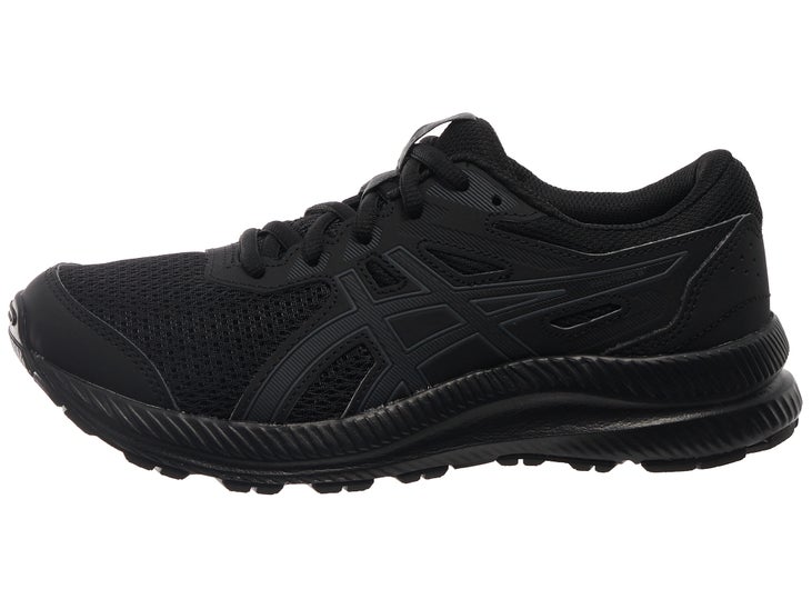 ASICS Gel Contend 8 Kid's Shoes Black/Black | Running Warehouse