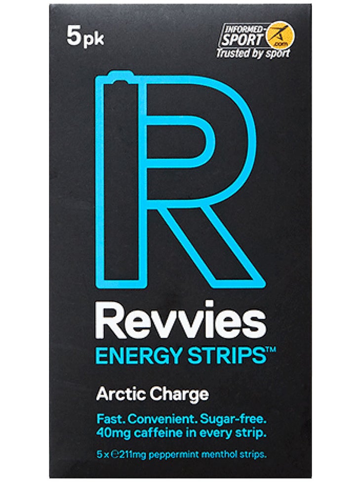 Revvies Energy Caffeine Strips5 Pack 40mg Running Warehouse