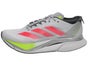 adidas adizero Boston 12 Women's Shoes Grey/Red/Lemon