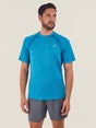 ASICS Men's Road Short Sleeve Aegean Blue