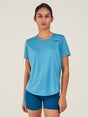 Janji Women's Run All Day Tee Cerulean