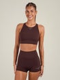 Puma Women's Hyrox Shapelux High Neck Bra Chocolate
