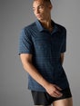 rabbit Men's High Country Short Sleeve Dress Blue Plaid