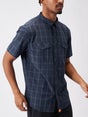 rabbit Men's High Country Short Sleeve Dress Blues
