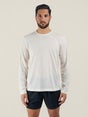 Salomon Men's SHKout Long Sleeve Tee Whisper White