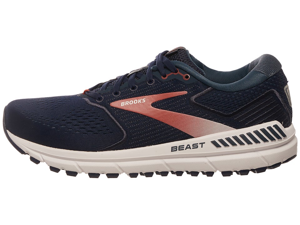 Brooks Beast 20 Men's Shoes Peacoat/Midnight/Red Running Warehouse