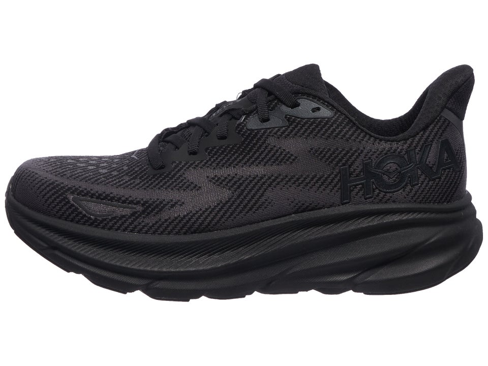 HOKA Clifton 9 Women's Shoes Black/Black | Running Warehouse