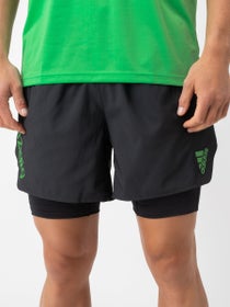adidas Men's adizero 2in1 Short Black/Green