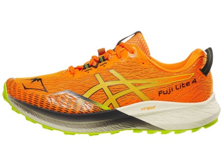ASICS Fuji Lite 4\Mens Shoes\Bright Orange/Neon Lime