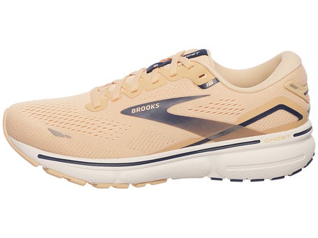 Brooks Ghost 15\Womens Shoes\Apricot/Estate Blue/White