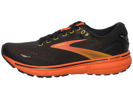 Brooks Ghost 15\Mens Shoes\Black/Yellow/Red