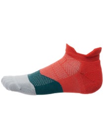 Feetures Elite Max Cushion No Show Tab Socks Red