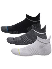 HOKA No-Show Run Socks 3-Pack Web Grey