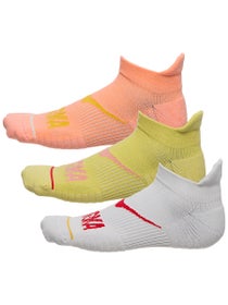 HOKA No-Show Run Socks 3-Pack Aura/Lunar/Papaya