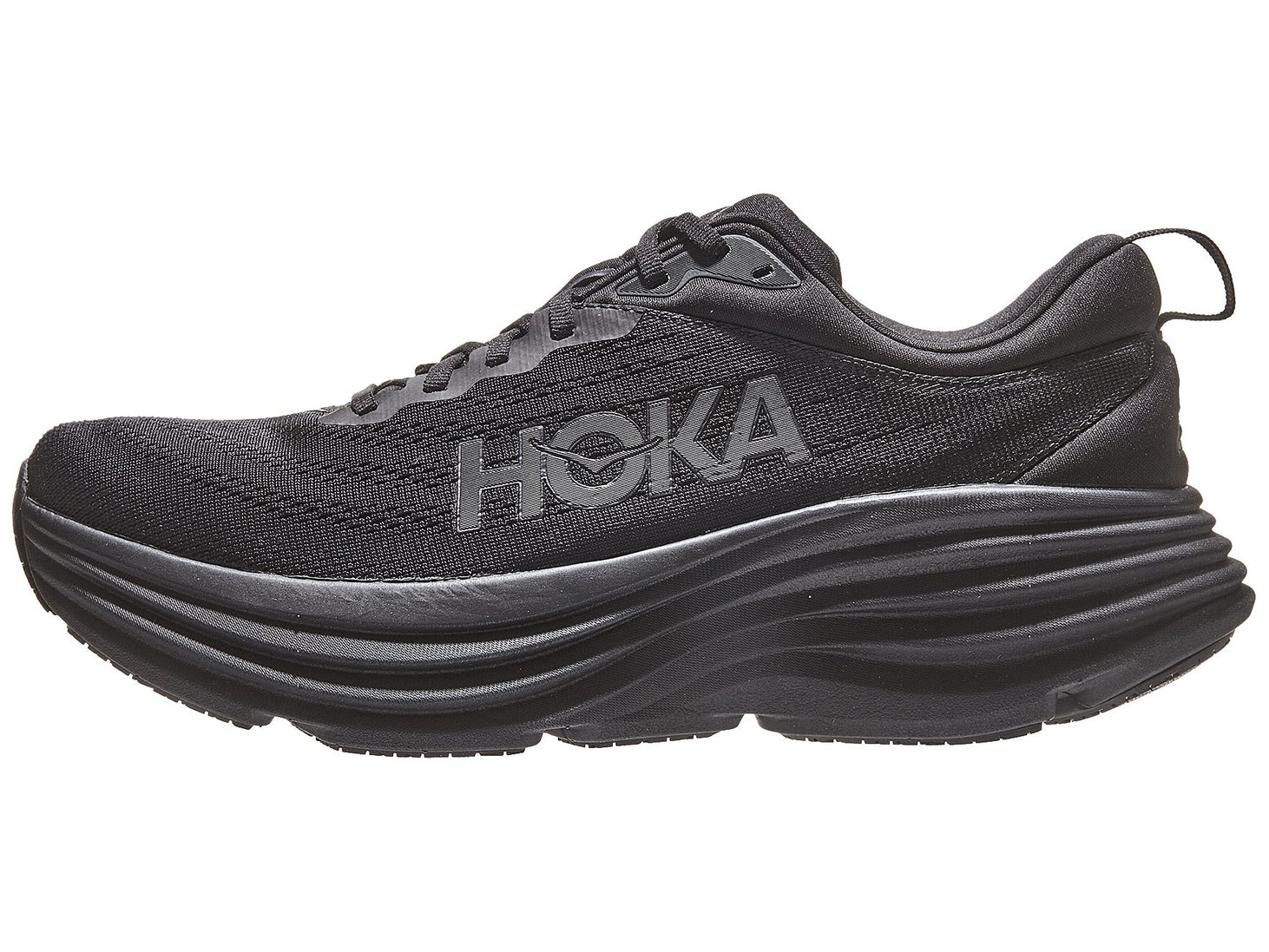 HOKA Bondi 8 Men's Shoes Black/Black | Running Warehouse