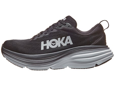 HOKA Bondi 8 Women's Shoes Black/White | Running Warehouse