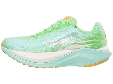 HOKA Mach X Women's Shoes Lime Glow/Sunlit Ocean | Running Warehouse
