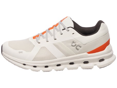 ON Cloudrunner Men's Shoes Undyed-White/Flame | Running Warehouse