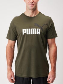 Puma Men's Essentials 2 Colour Logo Tee Forest Night