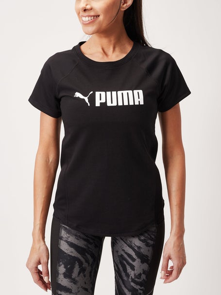 Puma Womens Fit Logo Tee Black