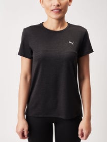 Puma Women's Run Favourite Heather Short Sleeve Black